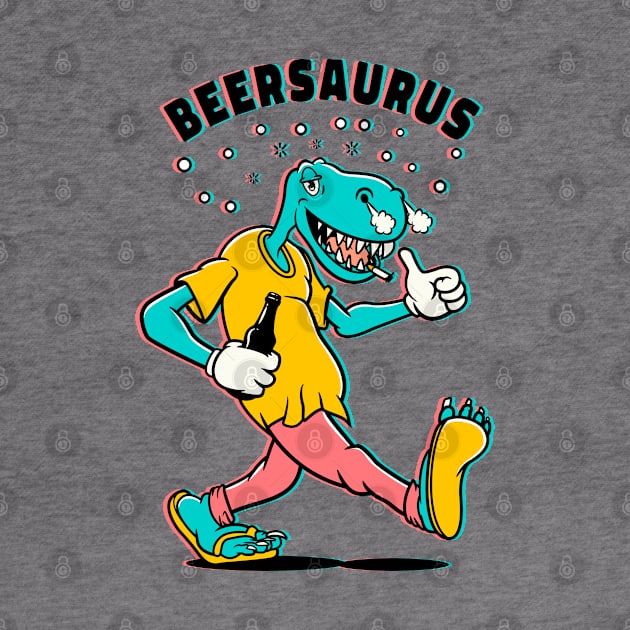 BEERSAURUS by Pulpo Cartoon 